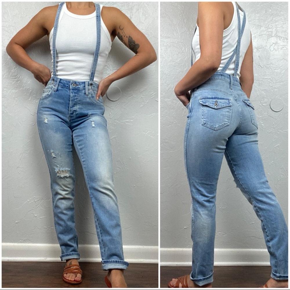 Lucky Brand The High Rise Tomboy overalls jeans size 2 or 26